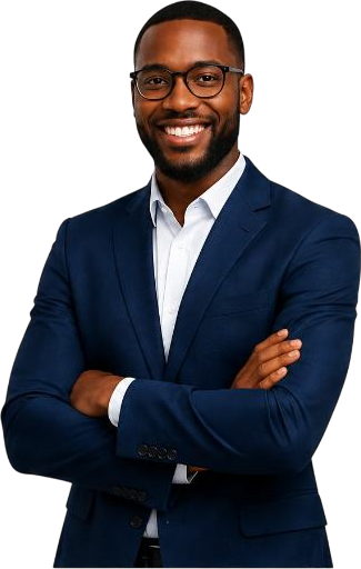 Confident businessman with arms crossed